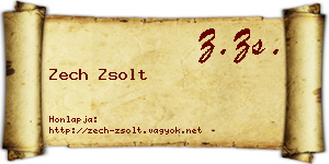 Zech Zsolt névjegykártya